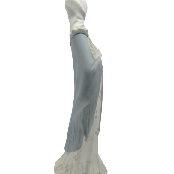 NAO By Lladro Woman with Fan Porcelain Figurine from Spain Vintage 12" Tall - Picture 5 of 10